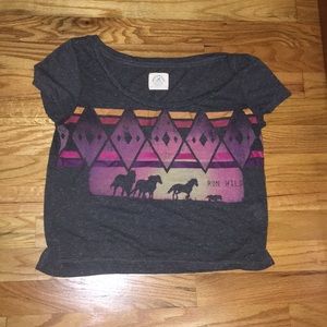 Run wild crop top